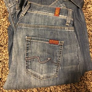 7FAM Size 26 Flare Jeans